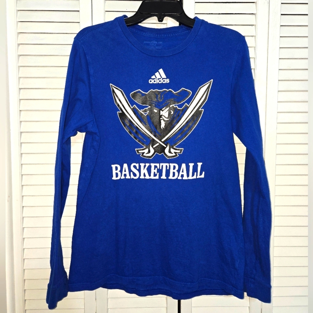 Adidas Size M Matanzas Pirates Basketball Tee Long Sleeve